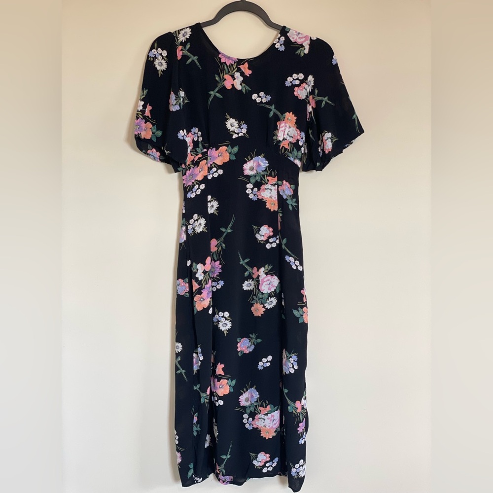 ASOS Black Dress with Floral Print